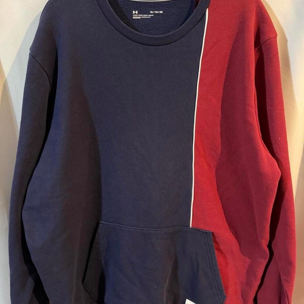 Under Armour 96 Men's XL Colorblock Blue Pullover Sweater